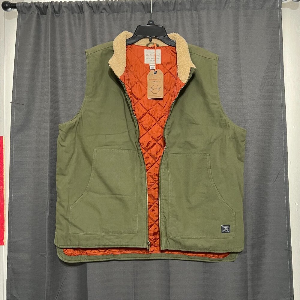 Weatherproof Vintage Vest Olive Green Double X-Large